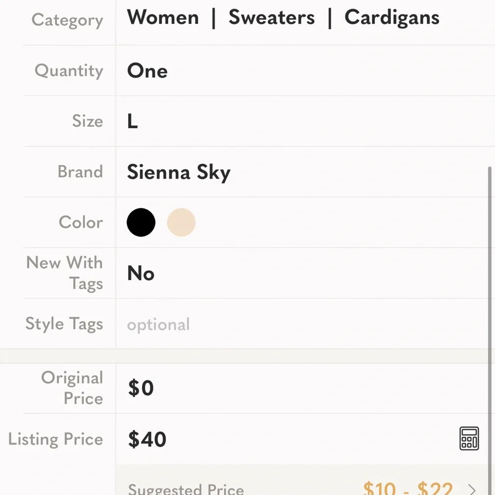 Sienna Sky knitted hoodie cardigan size L - Picture 12 of 12